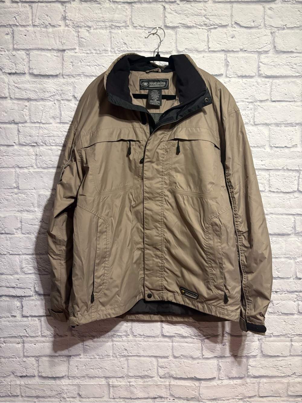 Wetskins Men’s Tan Raincoat with Black Interior Large